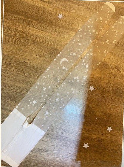 Black/White Star Sky Tights