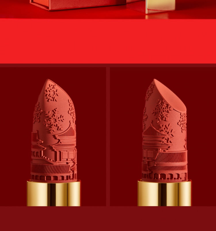 Forbidden City Embossed Matte Finish Lipstick