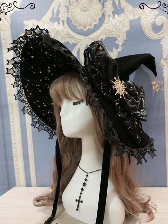 Hat Starry Night Witch