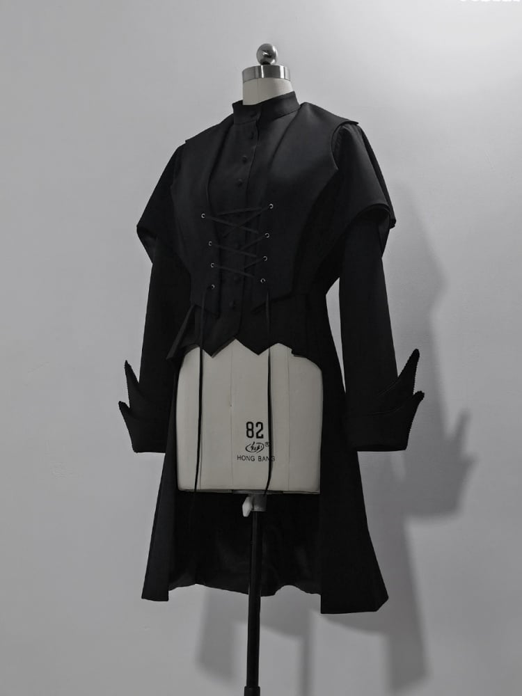 Black Ouji Fashion Waistcoat