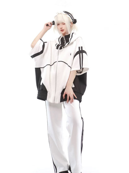 Moon and Star Hairband Black and White