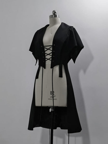 Black Ouji Fashion Waistcoat