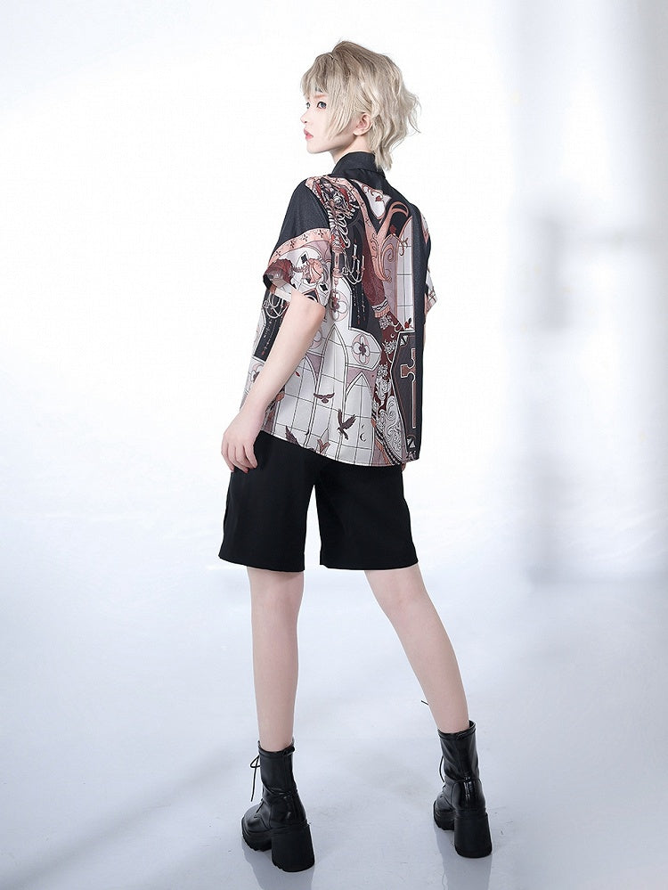 Chandelier Print Night Blouse Command