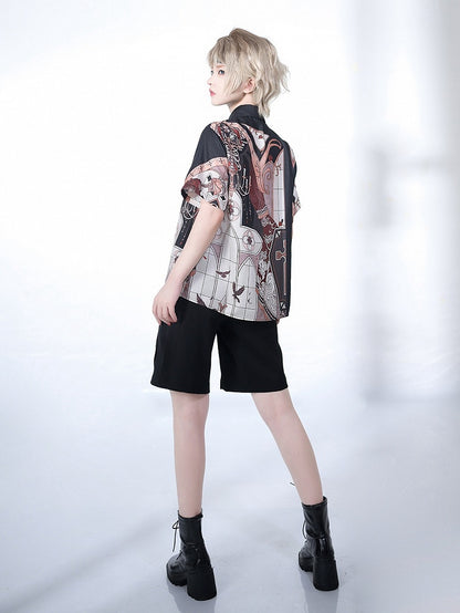 Chandelier Print Night Blouse Command
