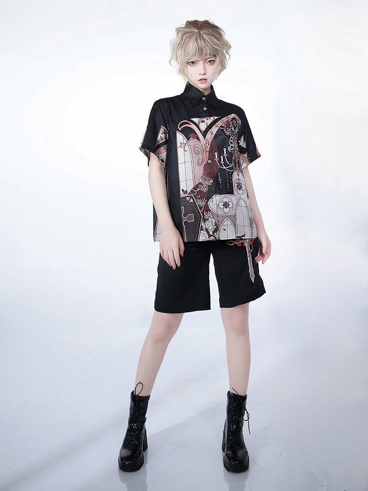 Chandelier Print Night Blouse Command