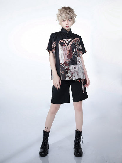 Chandelier Print Night Blouse Command