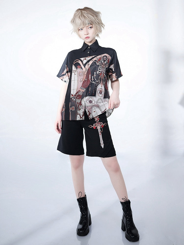 Chandelier Print Night Blouse Command