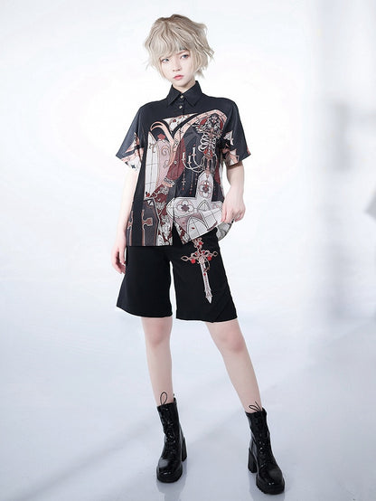 Chandelier Print Night Blouse Command