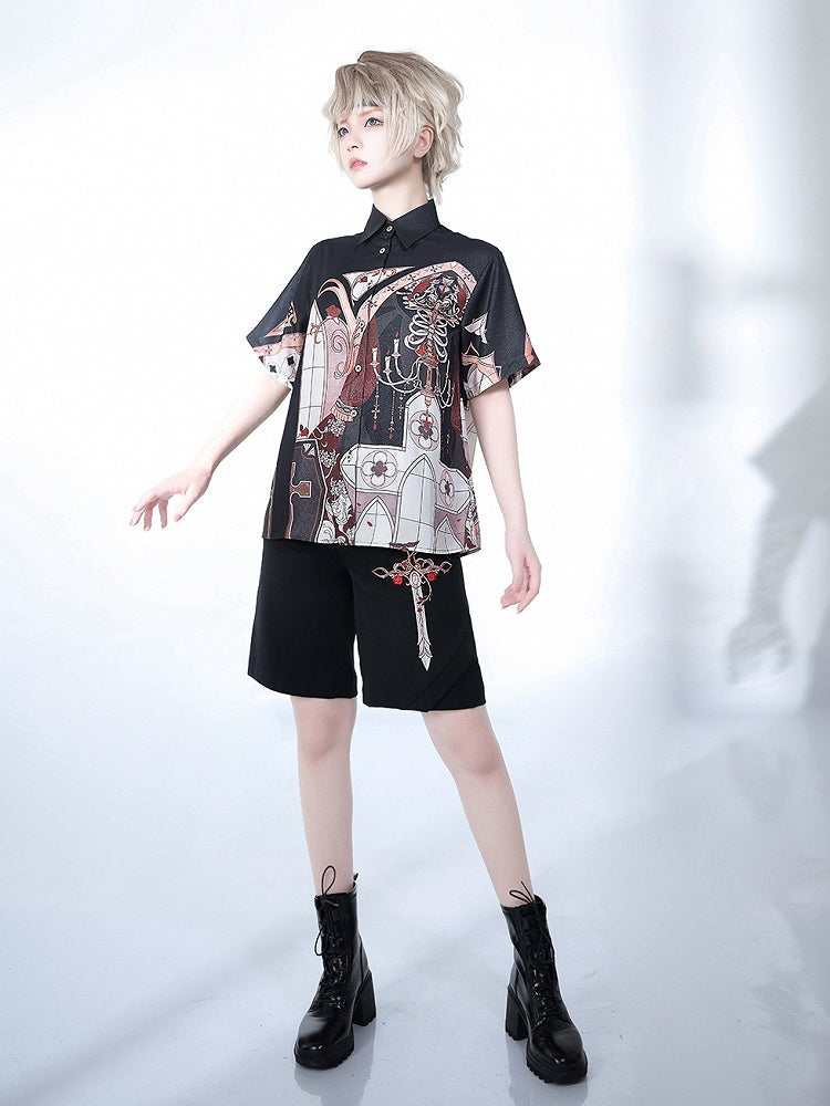 Chandelier Print Night Blouse Command