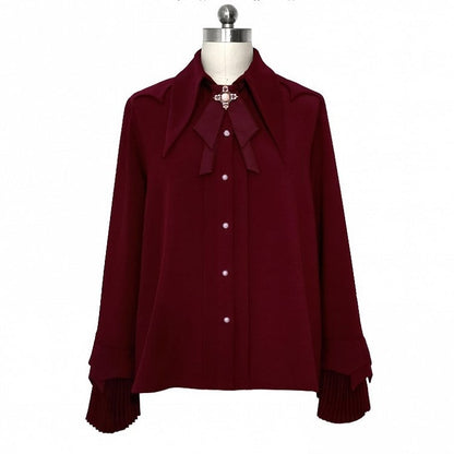 Pointed Ouji Red Collar Shirt Prince