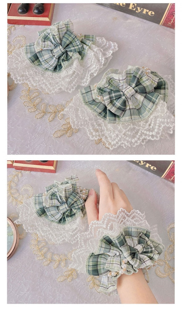 Green Plaid Ruffle Skirt Idol Dress Lolita Overalls