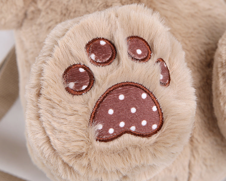 Strawberry Bag Bear White/Black/Coffee/Pink Plush