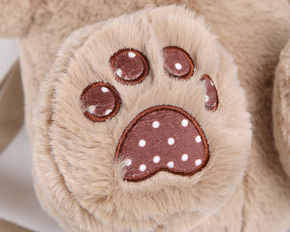 Strawberry Bag Bear White/Black/Coffee/Pink Plush