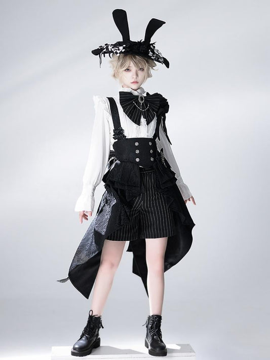 Short Ouji à rayures Bunny Theater