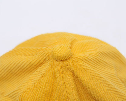 Yellow Corduroy Hat