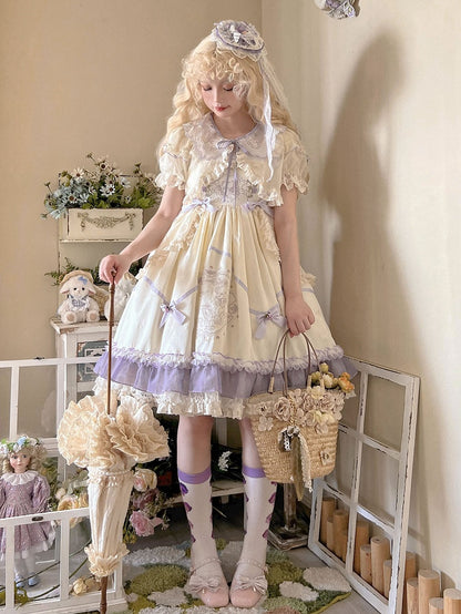 Mini Grün / Lolita Hut Lila