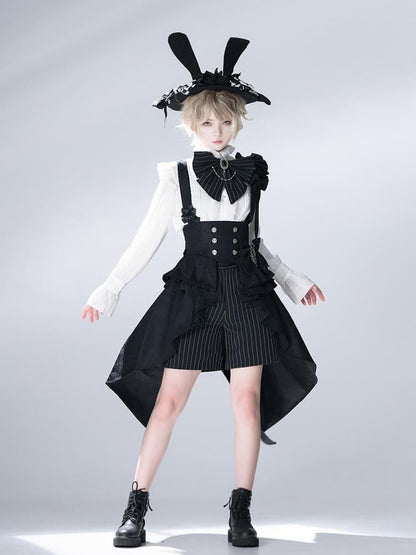 Short Ouji à rayures Bunny Theater