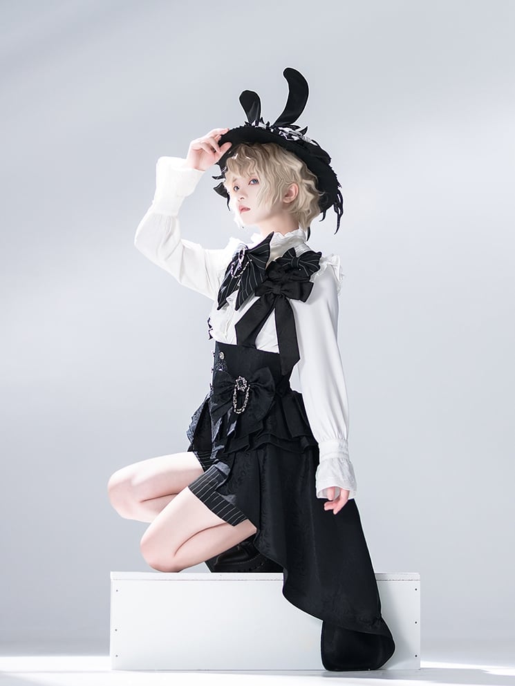Short Ouji à rayures Bunny Theater