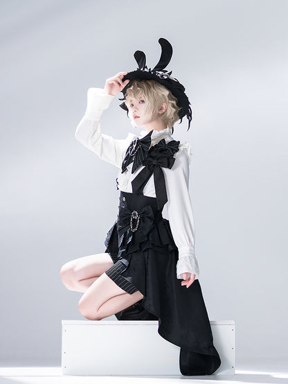 Bunny Theater Black Rabbit Ears Hat