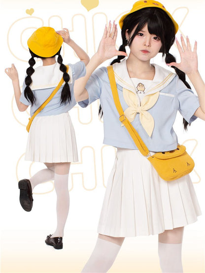 White Pleated Skirt