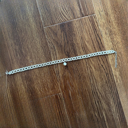 Necklace Beaded White