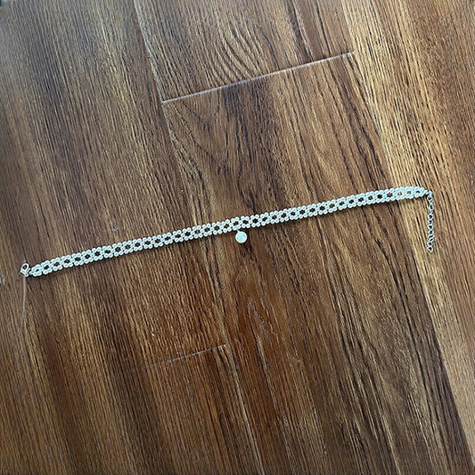 Necklace Beaded White