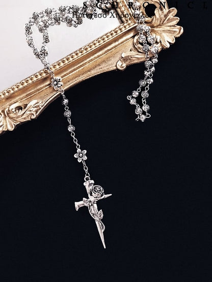 Silver Cross Pendant Necklace