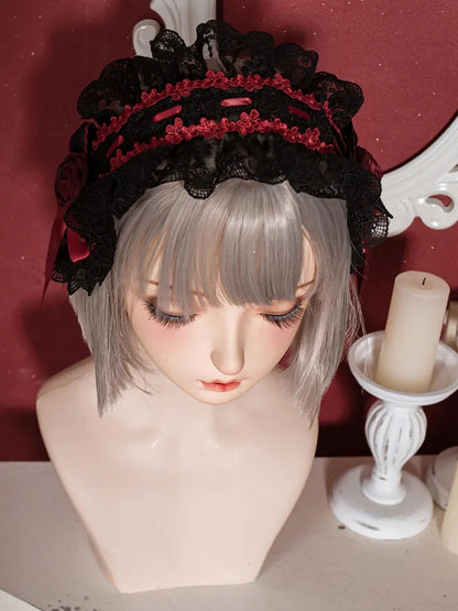 Black and Red Hairband
